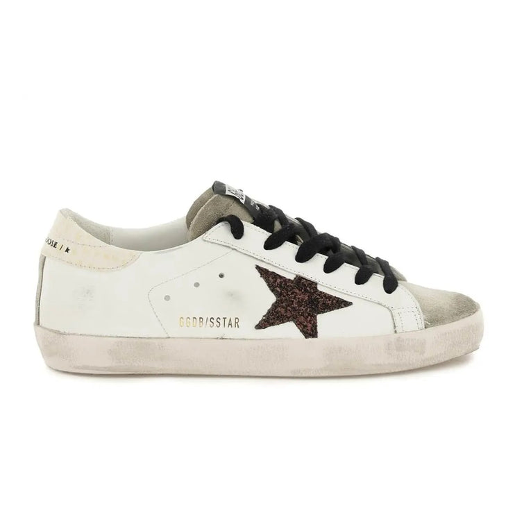 Golden Goose Super-Star "White/Taupe/Coffee Brown/Ivory"