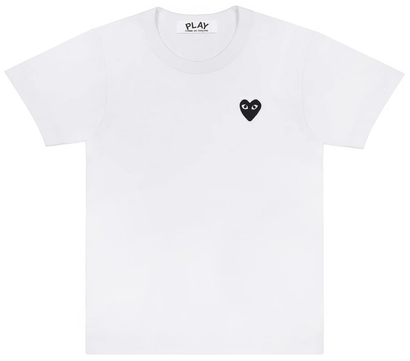 Comme des Garçons Play T-Shirt Mens Black Logo "White"