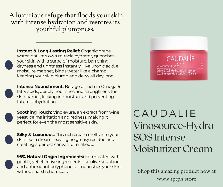 Caudalie Vinosource-Hydra SOS Intense Moisturizer Cream