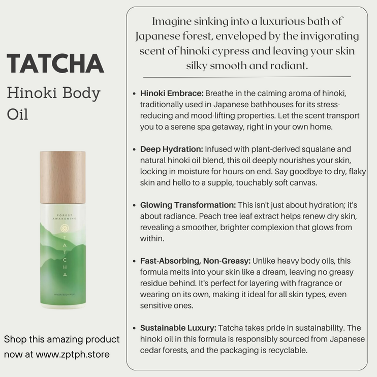 Tatcha The Hinoki Body Oil