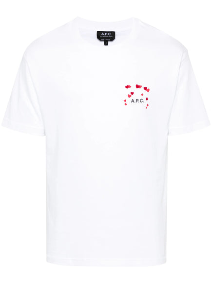 A.P.C. Logo-Print Cotton T-shirt White