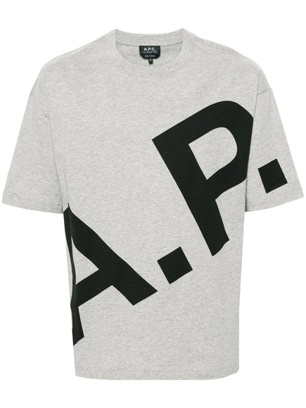 A.P.C. Lisandre Cotton T-shirt Heather Grey